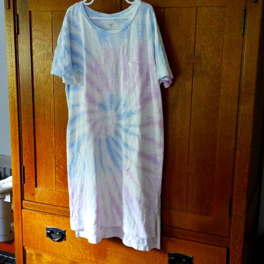 Gap kids xl T-shirt dress Tie Dye